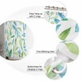 thumbnail image 3 of Green Blue Leaf Shower Curtain, 48" x 72", Watercolor Eucalyptus Leaves Fall Waterproof Bathroom Curtain Washable Shower Curtain Set with 12 Hooks, 3 of 6