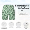 thumbnail image 4 of Kdxio Dinosaurs On Roller Skater Print Men'S Swim Trunks With Compression Liner 7 Inch Inseam Quick Dry Swim Shorts, 4 of 7