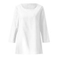 thumbnail image 3 of Business Casual Tops for Women Plus Size Long Sleeve Irregular Baggy Casual Blouse Summer Clothes for Women, 3 of 4