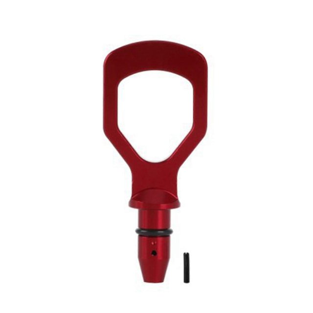 Aluminum Billet Auto Replacement Modification Decoration Auto Oil Dipstick Pull Handle Engine Oil Pullhandle Red