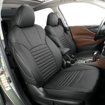 EKR Custom Fit Subaru Outback Car Seat Covers for 2020 2021 2022 2023 2024 2025 Subaru Outback full Set Front Rear Protector Leather(Black)
