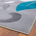 thumbnail image 3 of Luxe Weavers Modern Floral Turquoise 5x7 Area Rug for Living Rooms, 3 of 7