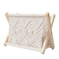 thumbnail image 2 of jesticaly Magazine Rack Newspapers Cotton Rope Storage Holder Living Room Bathroom Bedroom Decoration Organizer Floor Basket, 2 of 6