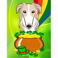 thumbnail image 1 of Carolines Treasures BB1972GF Borzoi St. Patricks Day Flag Garden, 1 of 3