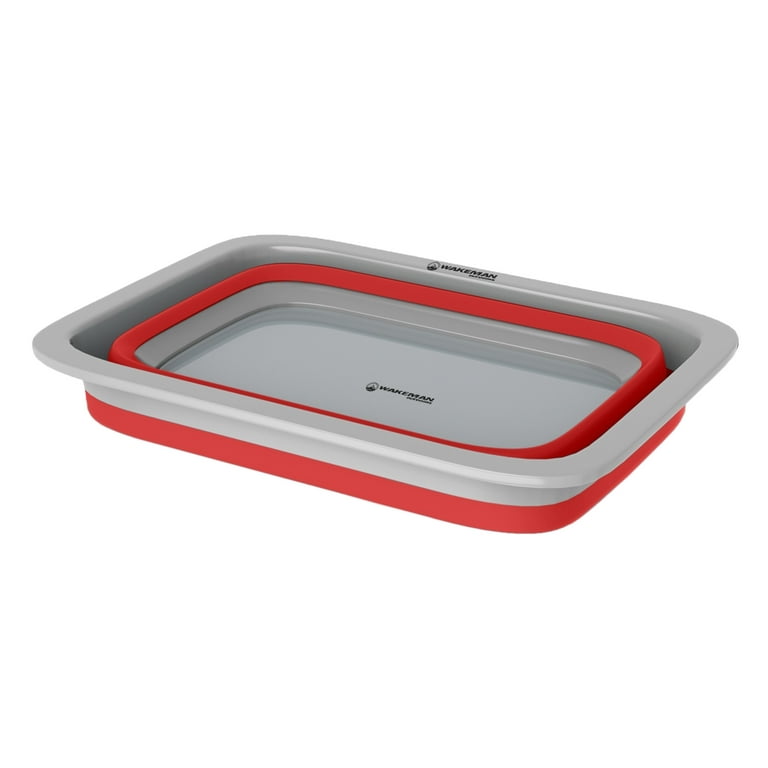 Portable Collapsible Basket Foldable Silicon Dish Tub Kitchen Basin Outdoor  Use