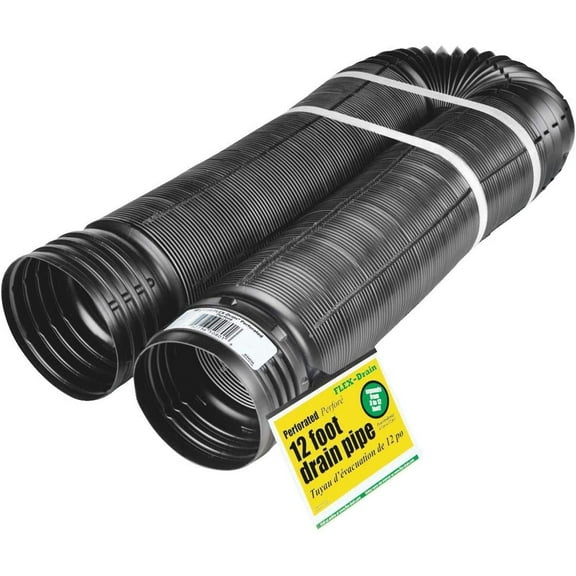 Flex Drain 51910 12' Perforated FLEX-Drain