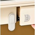 thumbnail image 2 of 12 piezas: cerradura de cajón antipellizco, cerradura de seguridad for niños, cerradura de puerta corrediza de vidrio, cerradura de seguridad de ventana de refrigerador, 2 of 2