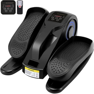 Under Desk Elliptical Machine, Mini Compact Elliptical Pedal w/Display Monitor & Remote Control,Motorized Elliptical Trainer