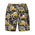 thumbnail image 5 of Rocae Excavator At Work for Men's Swim Trunks Quick Dry With Two Side Pockets and One Lined Patch Pocket3X-Large, 5 of 9