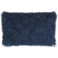 thumbnail image 1 of HomeRoots 386426 Long Navy Shag Throw Pillow, 1 of 1