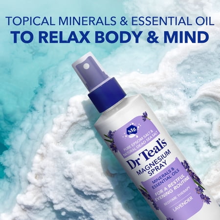 Dr Teal's Soothe & Sleep Magnesium Spray with Lavender Essential Oil, 8 fl oz