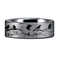 thumbnail image 3 of Raven and Branches Tungsten Carbide Ring, 3 of 5