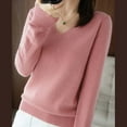 thumbnail image 6 of Women's Pullover Sweater 2025 Light Sweaters For Women Long Sleeve Crew Neck Lightweight Soft Knitted Pullover Knitted Blouse, 6 of 8