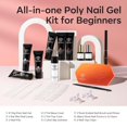 thumbnail image 2 of Kit de gel de uñas Poly Modelones de 6 colores con lámpara de 8 W para principiantes, 2 of 8