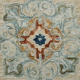 thumbnail image 4 of Elm & Oak Clio 4'10" Round Beige/Blue Medallion Handmade Wool Indoor Area Rug, 4 of 6