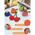 thumbnail image 6 of TSV PU Leather Coin Purse Keychain, Cute Mini Zipper Fruit Coin Purse Pouch, Cute Fruit Charm, 5 Styles, 6 of 6
