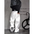 thumbnail image 3 of Reppunk Simple Solid Loose Men's Jeans Straight Trousers Streetwear Men Baggy Regular Fit Casual Denim Pants, 3 of 11