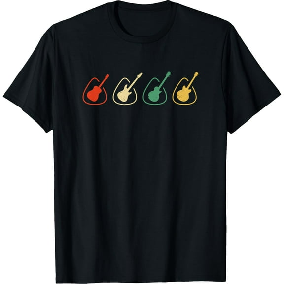 Vintage Guitars Musical Instrument Guitar Picks T-Shirt