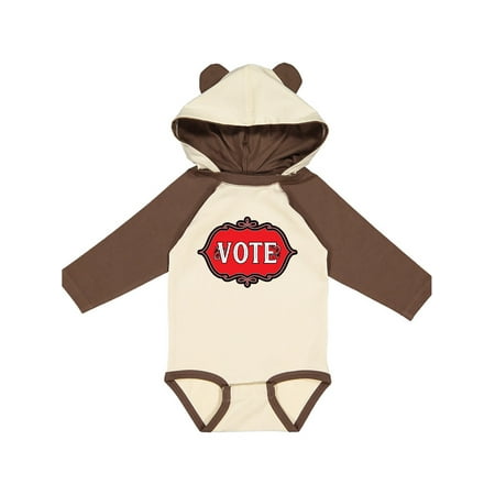 

Inktastic Vote Red Emblem Gift Baby Boy or Baby Girl Long Sleeve Bodysuit