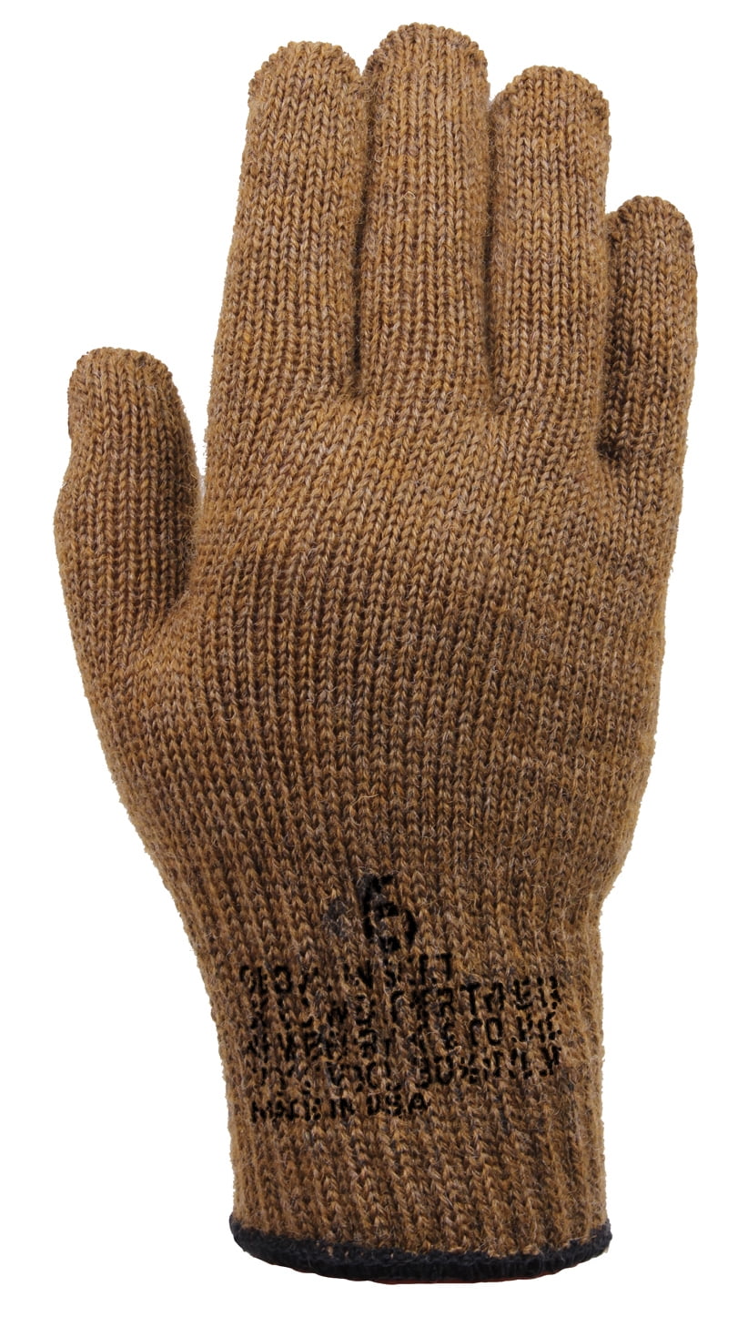 Newberry Knitting Wool/Nylon Blend Fingerless Ragg Gloves Pair Size L Glove 