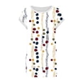 thumbnail image 4 of uublik Pajamas for Women Short Sleeve Shirt with Short Pajama Pant Set Soft PJ Loungewear, 4 of 5