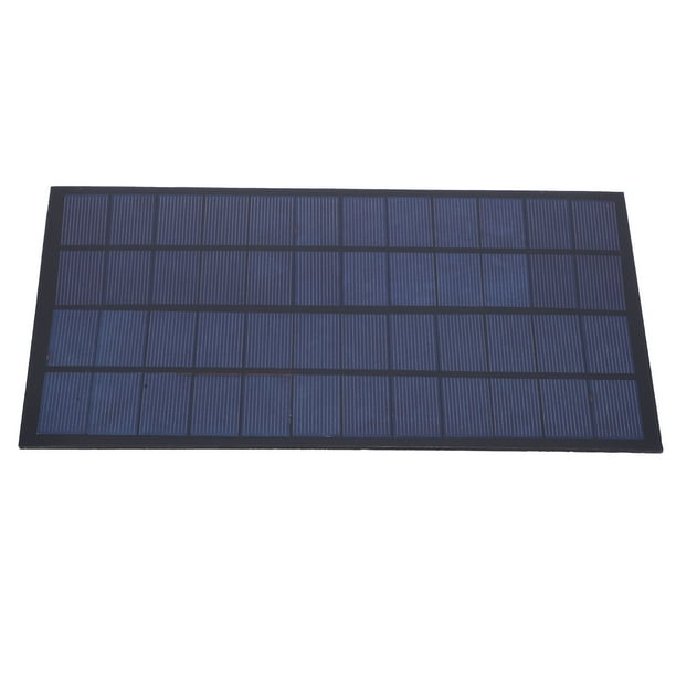 Cargador solar para exteriores, panel solar policristalino de epoxi de 12 V y 7 W con diseño aerodinámico