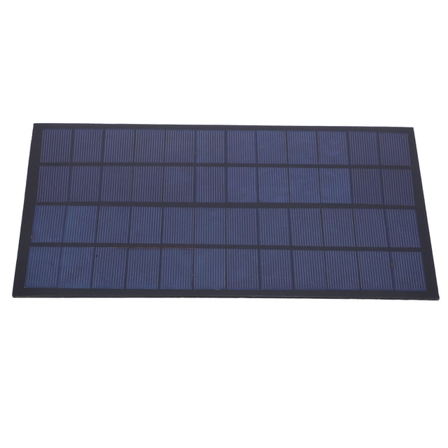 Cargador solar para exteriores, panel solar policristalino de epoxi de 12 V y 7 W con diseño aerodinámico