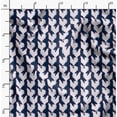 thumbnail image 2 of Soimoi Blue polyester Crepe Fabric Hen Bird Printed Fabric 1 Yard 52 Inch Wide, 2 of 6