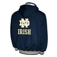 thumbnail image 3 of Men's Franchise Club Navy Notre Dame Fighting Irish Half-Zip Hoodie Anorak, 3 of 3