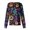 Blue&06#0706F, variant on S-5XL Halloween Scrub Jacket Women Ghost Pumpkin Spider Web Nurse Uniform Snap Front Fall Women Workwear with Pocket M