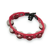 Latin Percussion LP161 Cyclops Mounted Tambourine, Red, Steel