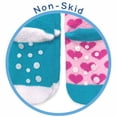 thumbnail image 5 of Jefferies Socks Girls Socks, 4 Pack Unicorn Rainbow Llama Hearts Fuzzy Slipper Socks with Grippers (Little Girls & Big Girls), 5 of 8