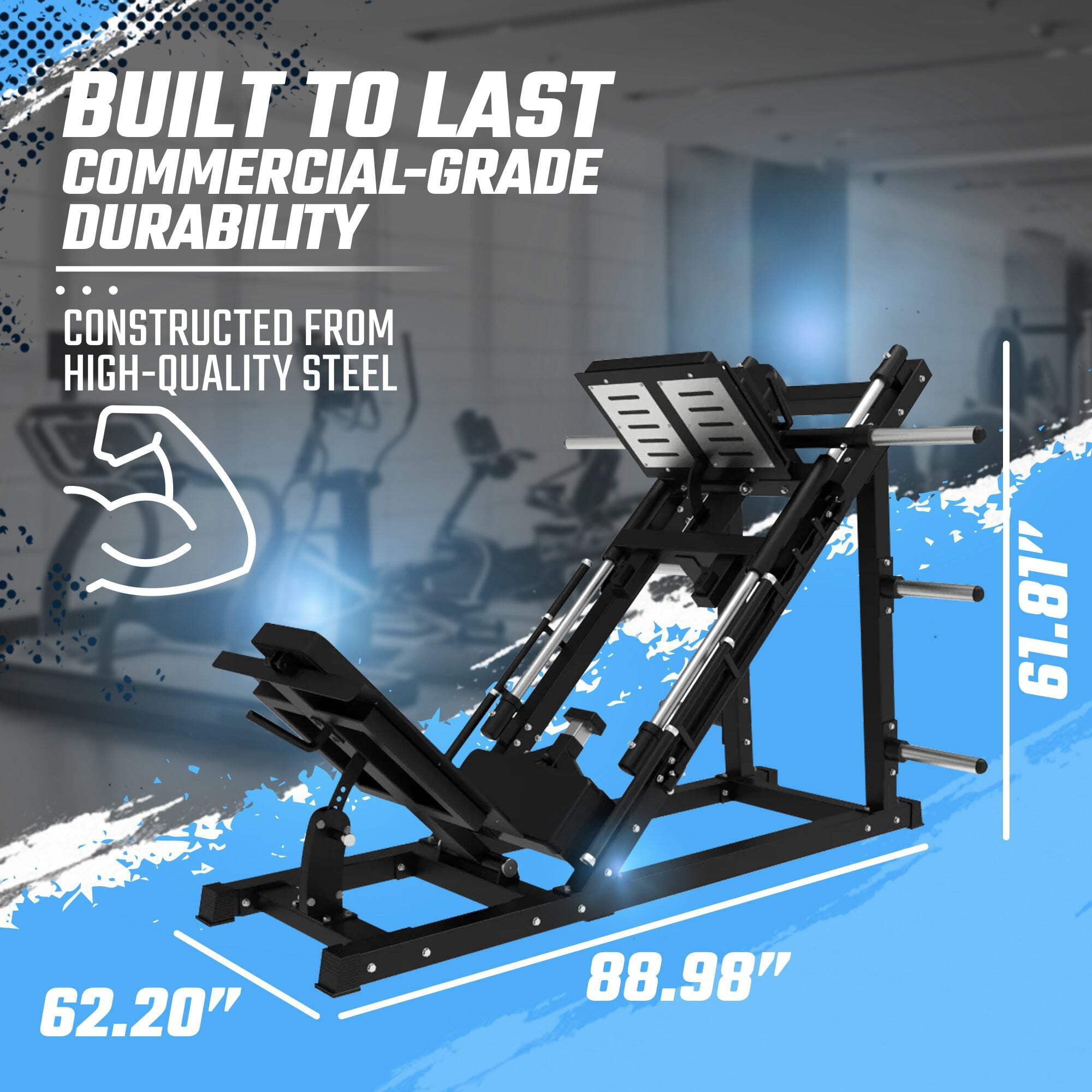 SFE Commercial 45 Degree Plate Loaded Leg Press Hack Squat Combo (New)