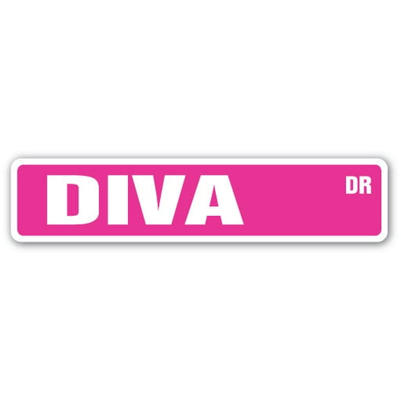 SignMission SS-Diva 4 x 18 in. Diva Street Sign