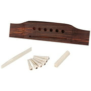 6 String Acoustic Guitar Bridge Bone Pins Saddle Nut