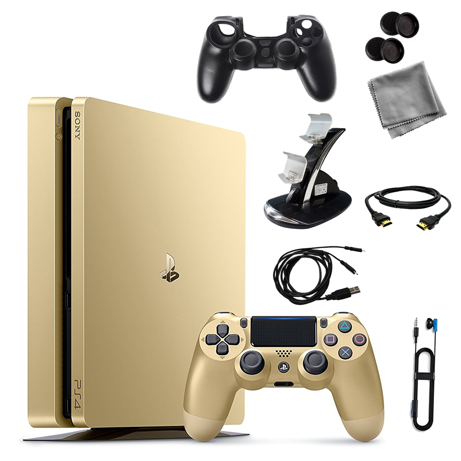 Mainstream lukker Smag PlayStation 4 1TB Gold Console with Accessories Kit - Walmart.com