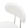 thumbnail image 3 of Taburete de bar giratorio ajustable Silla con respaldo a rayas, blanco, 3 of 21
