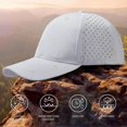 thumbnail image 3 of UPF 50+ Performance Resistant Baseball Cover Lightly Breathing Hat Golf Running Boat Running Boat Hiking for Men Women Single Size White, 3 of 5