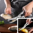 thumbnail image 2 of Tijeras de cocina de acero inoxidable de alta resistencia, tijeras multifuncionales para huesos de pollo, pato, pescado, cortador de pescado, limpieza, 2 of 5