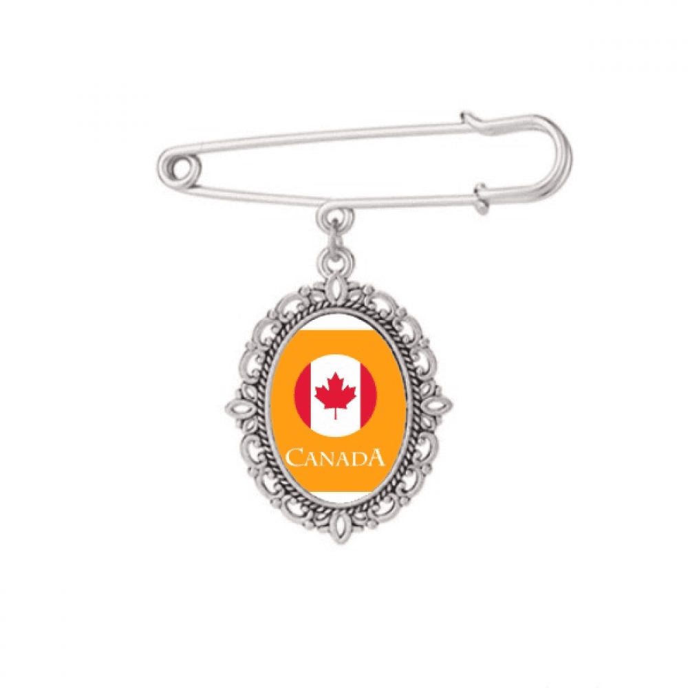 Canada North American Maple Vancouver Brooch Pin Dress Shirt Shawl Clips