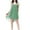 Green, variant on Tsesme Women's Chiffon Nightgown Backless Flowy Hem Short Nightdress Summer Spaghetti Strap Casual Nightshirt