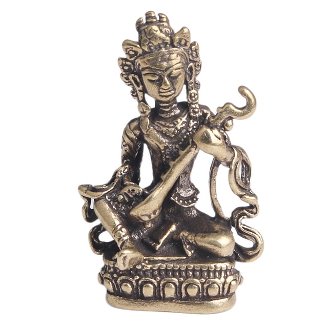 Estatua de latón envejecido de Miao Yin Tian Nu de 26 mm con llavero