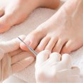 thumbnail image 4 of 3 piezas de pedicura de doble punta, lima negra, borde satinado, levantador de uñas encarnado, onicomicosis, paroniquia, instrumento de limpieza de uñas (plata), 4 of 8