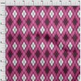 thumbnail image 3 of oneOone Cotton Poplin Pink Fabric Argyle Check Sewing Craft Projects Fabric Prints By Yard 56 Inches Wide, 3 of 4