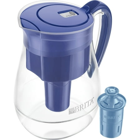 Brita Monterey Plastic 10-Cup Blue Water Filter Pitcher
