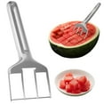 thumbnail image 2 of Grofry Watermelon Cutter Tool Efficient Stainless Steel Slicer for Watermelon Mango Cantaloupe Portable Kitchen Gadget for Fruit Salad Family Picnics Parties, 2 of 7