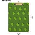 thumbnail image 2 of FMSHPON Green Apple Pattern Clipboard Hardboard Wood Nursing Clip Board and Pull for Standard A4 Letter 13x9 inches, 2 of 7