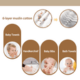 thumbnail image 3 of Winreal 6pack Baby Muslin Washcloths for Unisex 100% Cotton Wash Cloth Set for Baby Face Body Comfy and Soft for Newborn Infants Kids Girls and Boys, 3 of 5