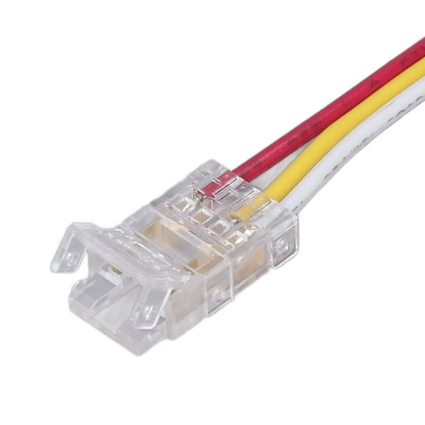 Conectores de tira de luz LED, 10 piezas Tira de luz LED Conectores de tira COBLED Conectores de tira de luz impulsados por el rendimiento