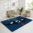 thumbnail image 4 of FREEAM Soft Rug Large Area Rugs, Valentine's Orcinus Orca Comfortable Indoor Carpet, Baby Play Mat for Living Room Bedroom Nursery Home Decor Floor Mat 80x58inch, 4 of 6